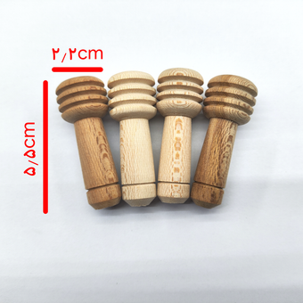 قاشق عسل چوبی مینیاتوری 5.5 سانتی بسته 4 عددی (کد540)