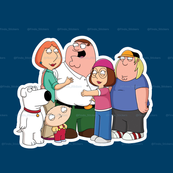 استیکر" family guy"(مردخانواده)👨‍👩‍👧‍👧