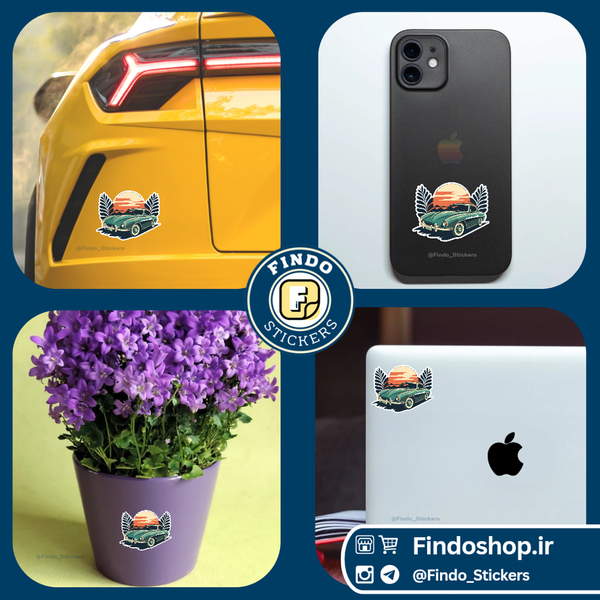 استیکر ماشین کلاسیک2#🏜🚗