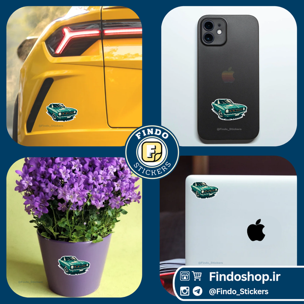 استیکر ماشین کلاسیک5#🚗