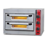 فر پیتزا برقی صندوقی اس جی اس SGS مدل 5050DE دو طبقه | فر پیتزا صنعتی 8 بشقاب