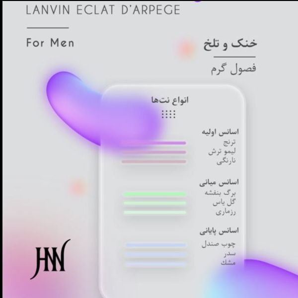 ادکلن اکلت مردانه لانوین 100 میل جانوین (جکوین) Lanvin Eclat d’Arpege Johnwin