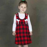 سارافون چهارخونه دخترانه وزیر سارافونی شیک