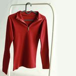 بلوز نیم زیپ کبریتی