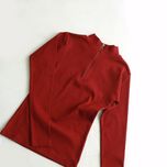 بلوز نیم زیپ کبریتی