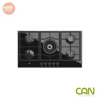 اجاق گاز پنج شعله شیشه ای ایرانی کن can مدل لیناک B