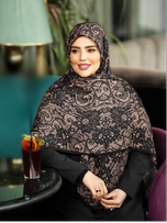 روسری ابریشم توییل کجراه قواره 140 مدل دیبا