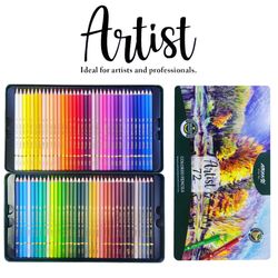 مداد رنگی 72 رنگ آریا آرتیست جعبه فلزی