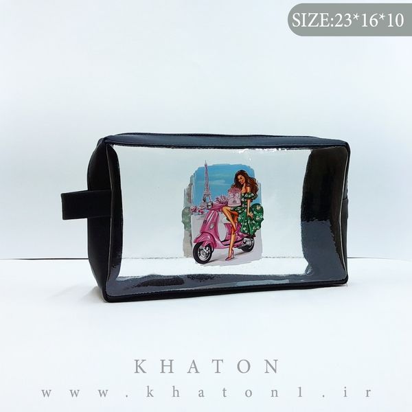 کیف مدل واش بگ طرح ایفل بسته 120عددی (رنگ جور)