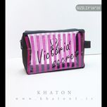 کیف آرایشی مدل washbag طرح ویکتوریا سکرت (بسته 120 عددی)
