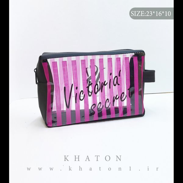 کیف آرایشی مدل washbag طرح ویکتوریا سکرت (بسته 120 عددی)