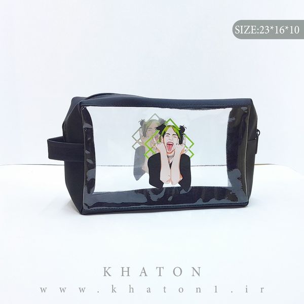 کیف مدل واش بگ طرح بیلی آیلیش بسته 120 عددی  (رنگ جور)