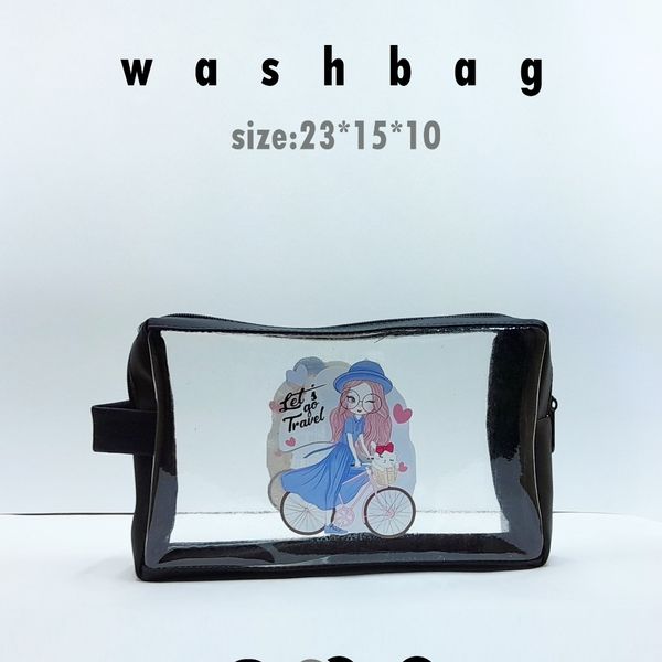 کیف مدل واش بگ طرح دوچرخه| بسته 24 عددی | رنگ جور (فقط عمده)