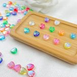 مهره شفاف قلب شاین هولوگرامی (5 عددی)