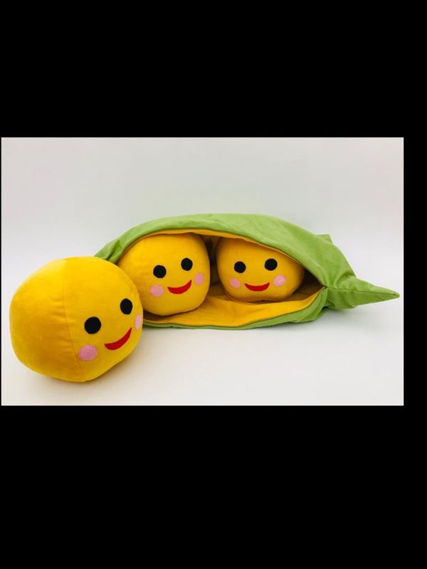 بالش عروسکی نخود فرنگی 60×30