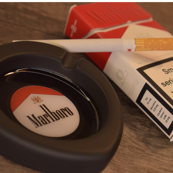 زیرسیگاری مدل نعل طرح مارلبرو