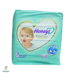 پوشک هانیز سایز 6 بسته 24 عددی