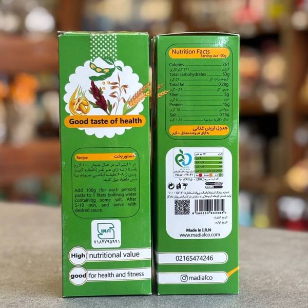 پاستا پروتئین وگان مهدیاف-350 گرم