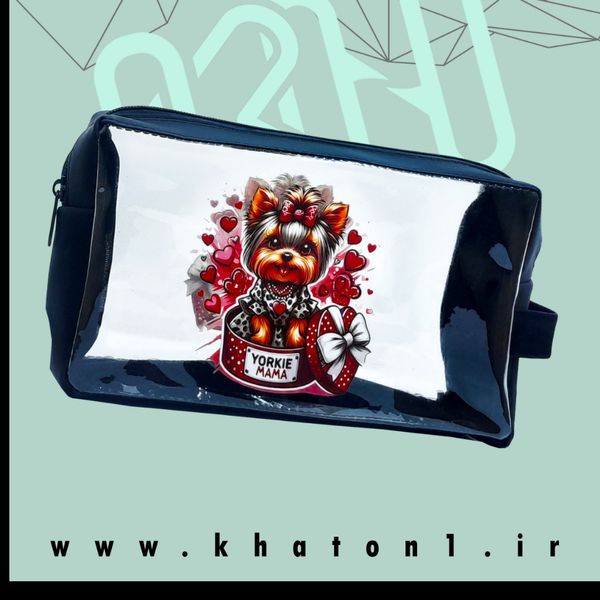 کیف مدل واش بگ طرح پت | بسته 12 عددی | رنگ جور (فقط عمده)