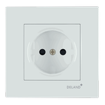 پریز برق محافظ دار آسا سفید دلند