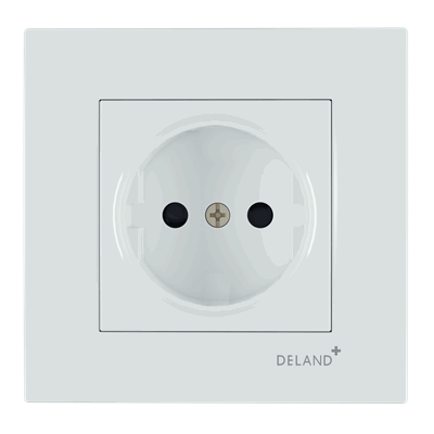 پریز برق محافظ دار آسا سفید دلند