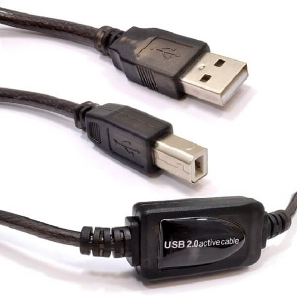 کابل USB پرینتری ( بافر دار )  20 متری
