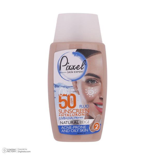 کرم ضدآفتاب پیکسل مدل Natural BEIGE، بژ طبیعی مناسب پوست چرب و جوش دار حجم 50 میلی‌لیتر