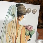 گوشواره میخی مرواریدی با پشت گوشواره