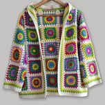 ژاکت موتیف بافی کلاهدار مدل هستی