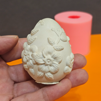 قالب سیلیکونی تخم مرغ گلدار 6سانتی