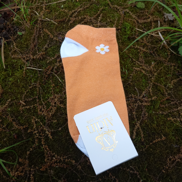 جوراب مچی طرح بابونه