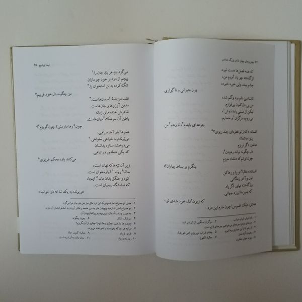 کتاب بهترین های چهار شاعر بزرگ معاصر
