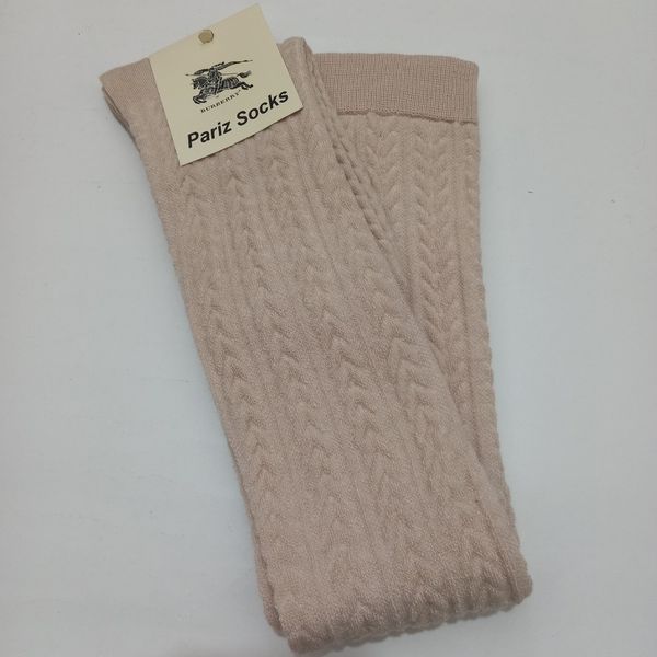 جوراب بالای زانو زنانه طرح گندمی