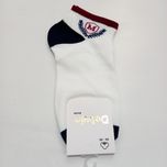 جوراب مچی سفید و سرمه‌ ای