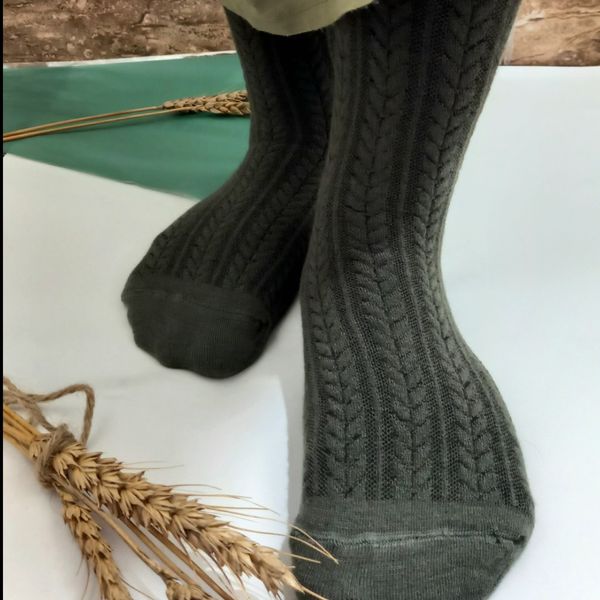 جوراب بالای زانو زنانه طرح گندمی