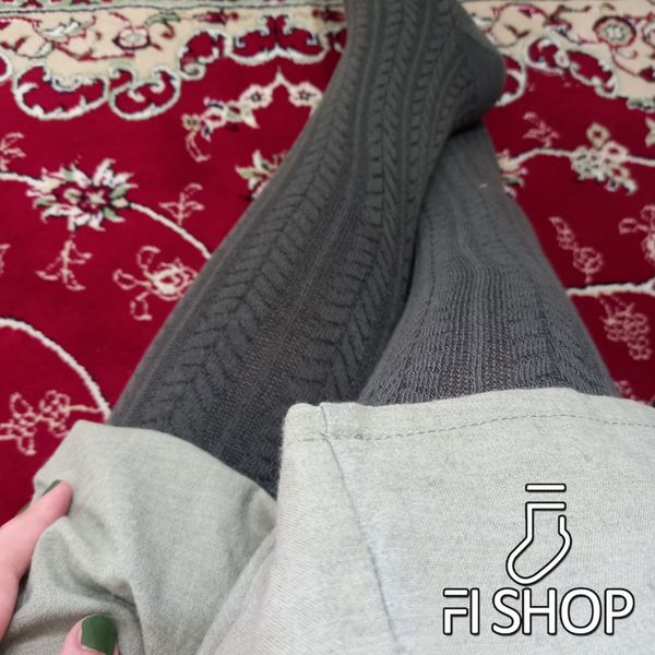 جوراب بالای زانو زنانه طرح گندمی