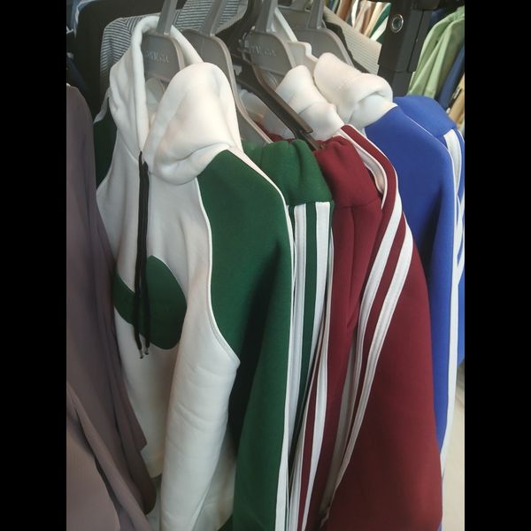 ست هودی شلوار پارچه دورس سه نخ داخل کرک ادیداس