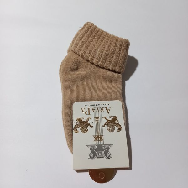 جوراب زنانه لب برگرد حوله ای زمستانی