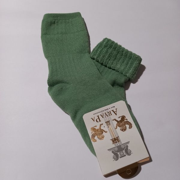 جوراب زنانه لب برگرد حوله ای زمستانی