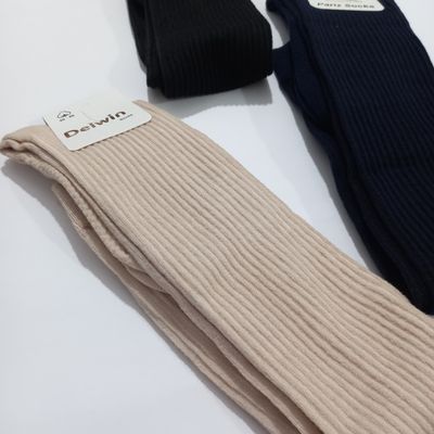 جوراب بالای زانو زنانه طرح کبریتی