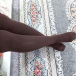 جوراب بالای زانو زنانه طرح گندمی