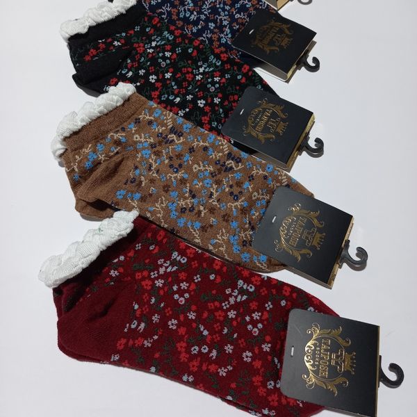 جوراب مچی لب چین گل گلی