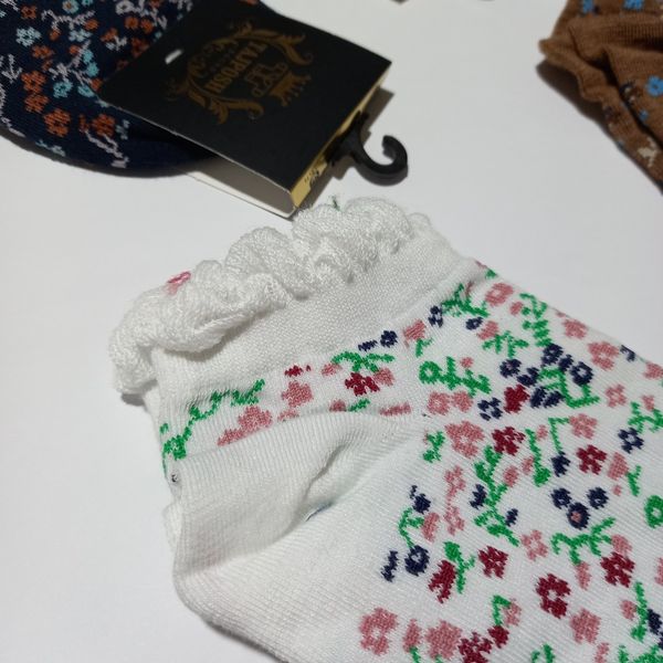 جوراب مچی لب چین گل گلی