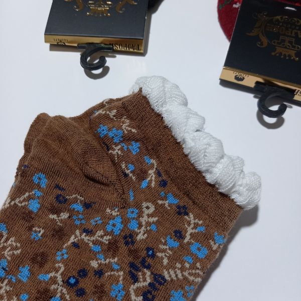 جوراب مچی لب چین گل گلی