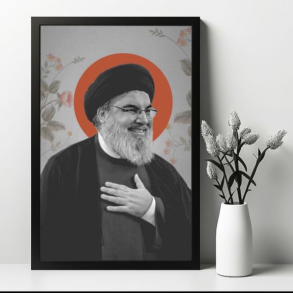 تابلو طرح شهید سید حسن نصرالله کد 30