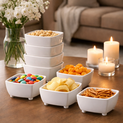 پیاله مربعی مجموعه 6 عددی