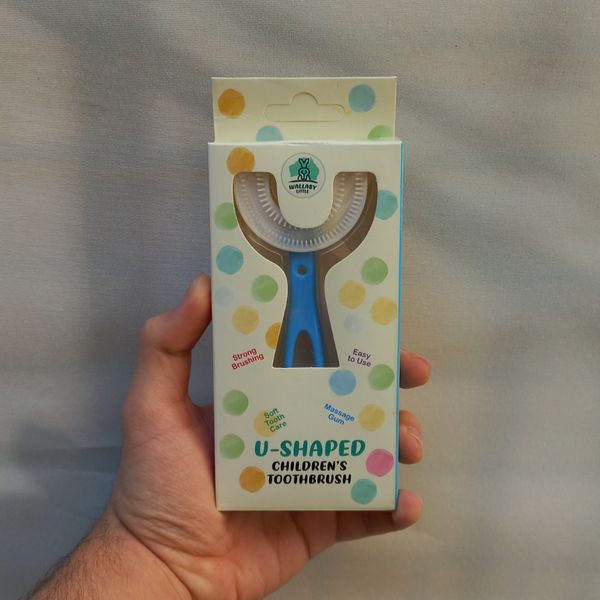 مسواک کودک مدل سیلیکونی برس نرم چرخشی