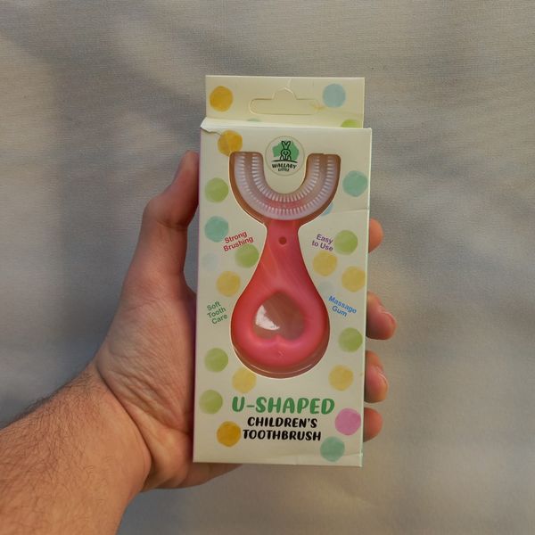 مسواک کودک مدل سیلیکونی برس نرم چرخشی