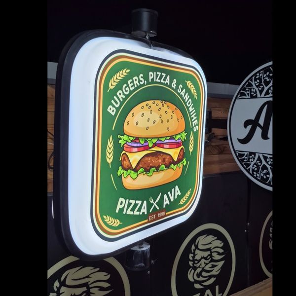 تابلو لایت باکس گردان مربع