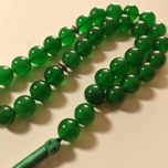 حراج تسبیح tasbih جید سبز 33 دانه